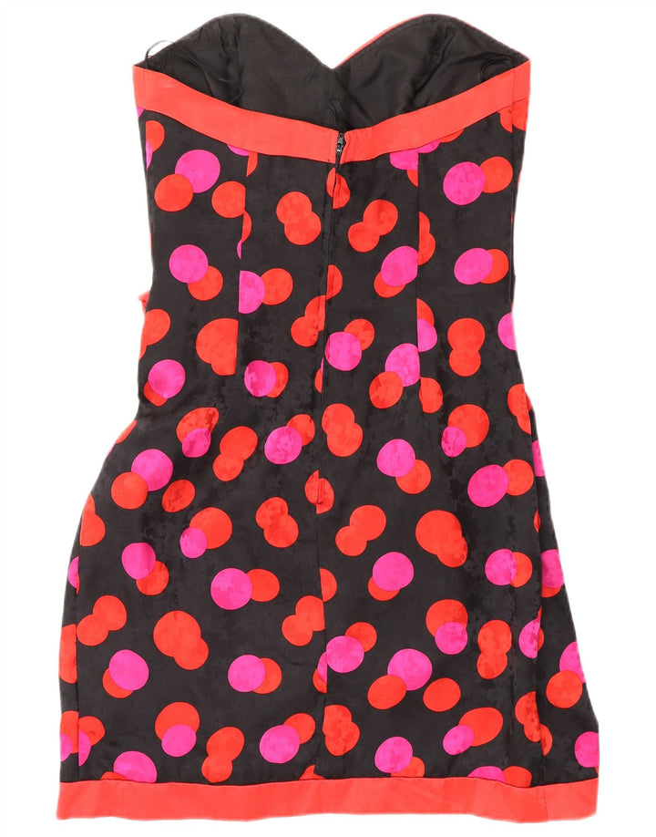 MUREK Rochie de damă fără bretele UK 10 mici, multicolore, cu buline