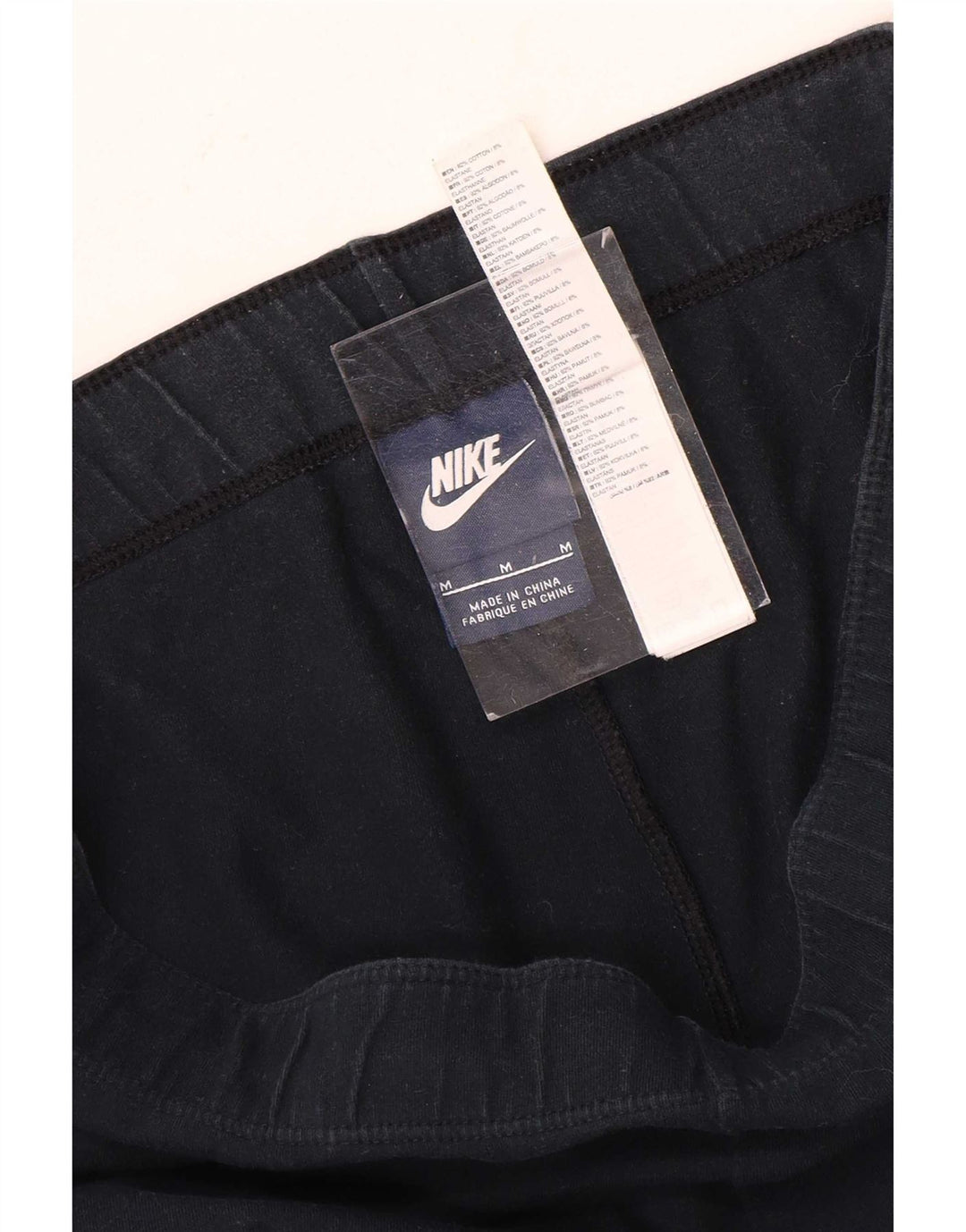 Leggings grafic Nike pentru femei UK 14, bumbac mediu negru