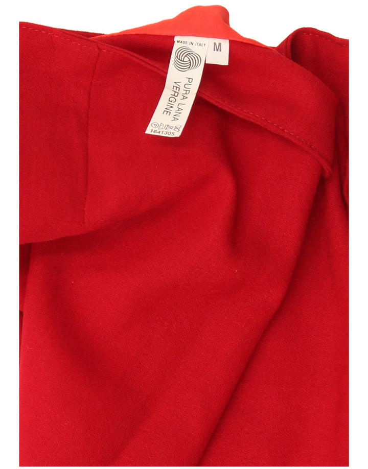 Fusta Mini Wrap Vintage pentru femei Medium W28 Lână virgină roșie