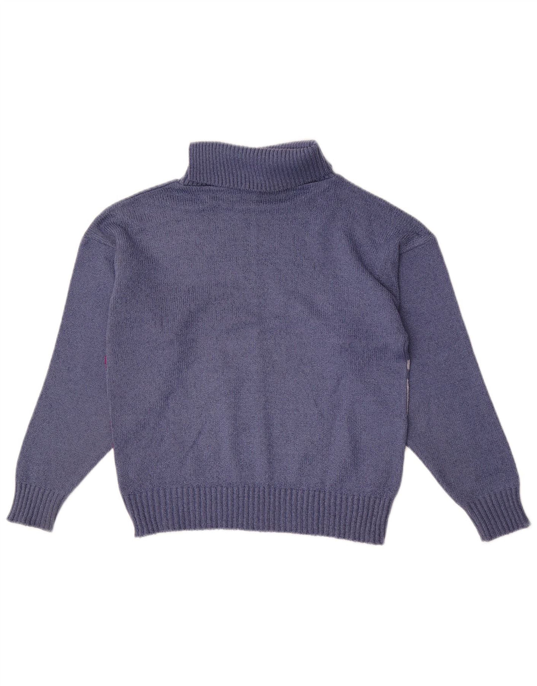 Pulover pentru femei Pebble cu gât rulat UK 12 Medium Blue Colorblock