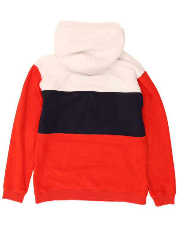 TOMMY HILFIGER Pulover pentru bărbați din lână cu glugă, XL, roșu, poliester color bloc