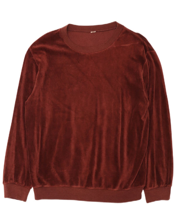 Top Vintage pentru bărbați cu mânecă lungă Burgundy mediu