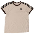 Tricou supradimensionat pentru femei ADIDAS UK 10 Small Bumbac alb