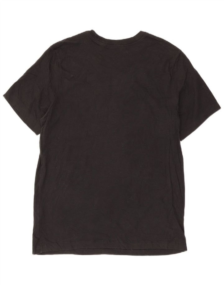 Tricou grafic Nike pentru bărbați Top mediu negru bumbac