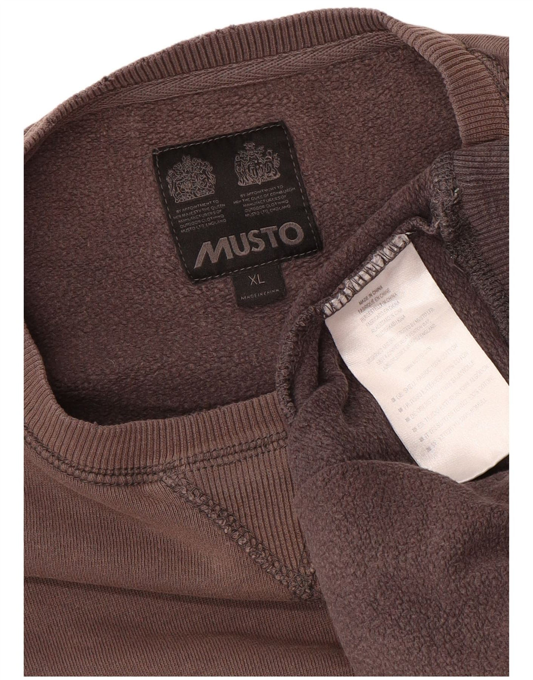 MUSTO Hanorac pentru bărbați Pulover XL Bumbac Burgundy
