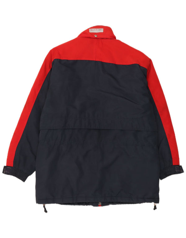 Jachetă de vânt cu glugă pentru bărbați Reebok UK 40, mare, albastru, poliester color bloc