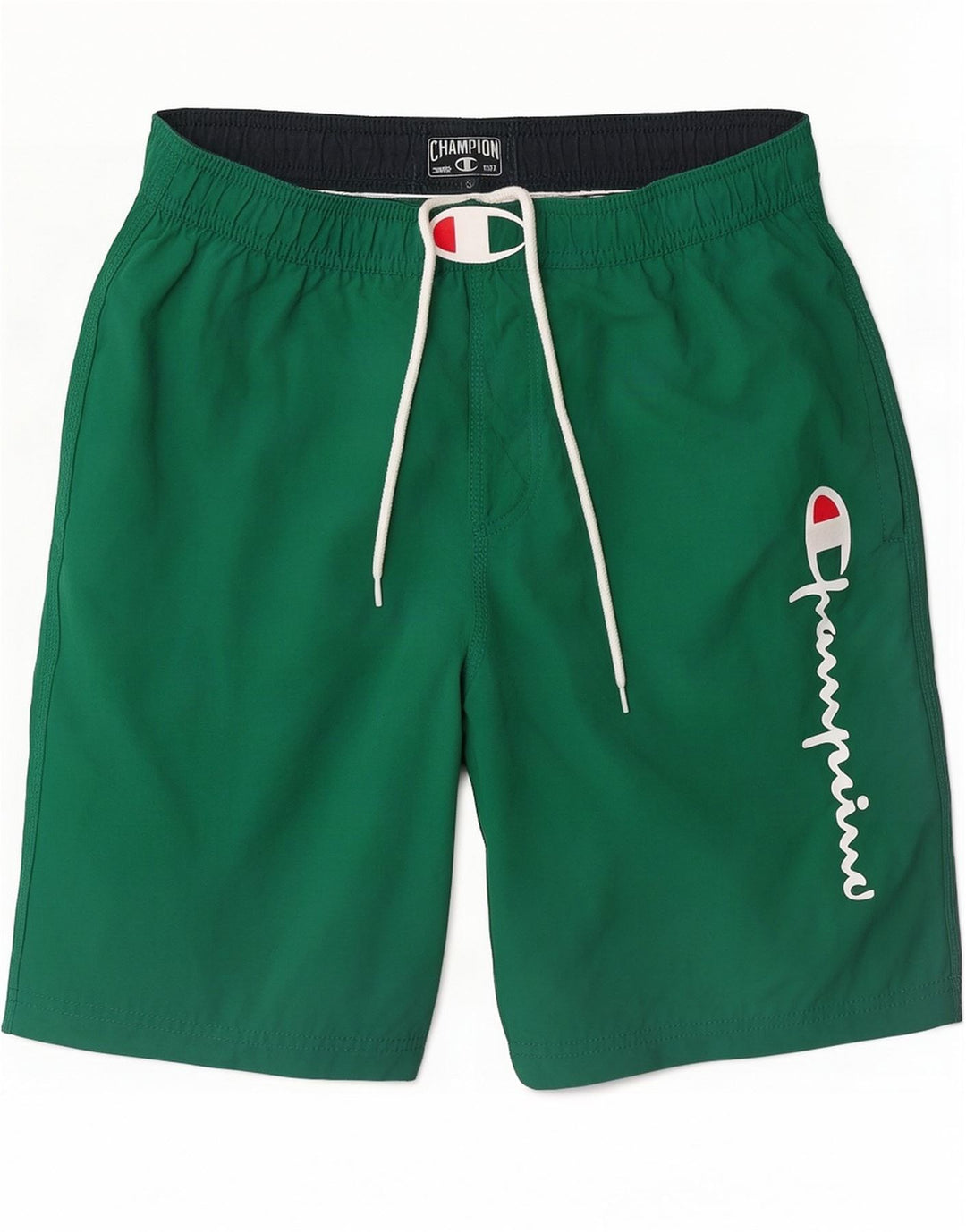 Pantaloni scurți de înot cu grafică Champion pentru bărbați, poliamidă mică, verde