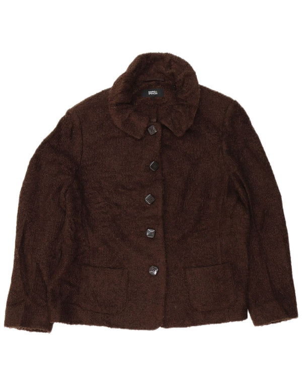 Pulover cardigan pentru femei Marks & Spencer UK 18 XL maro acrilic