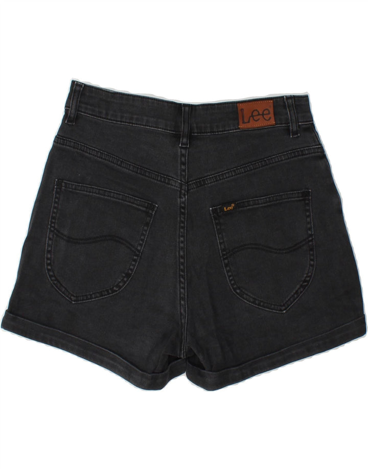 LEE Womens Denim Shorts US 10 Large W27  Black Cotton Vintage Lee and Second-Hand Lee from Messina Hembry 