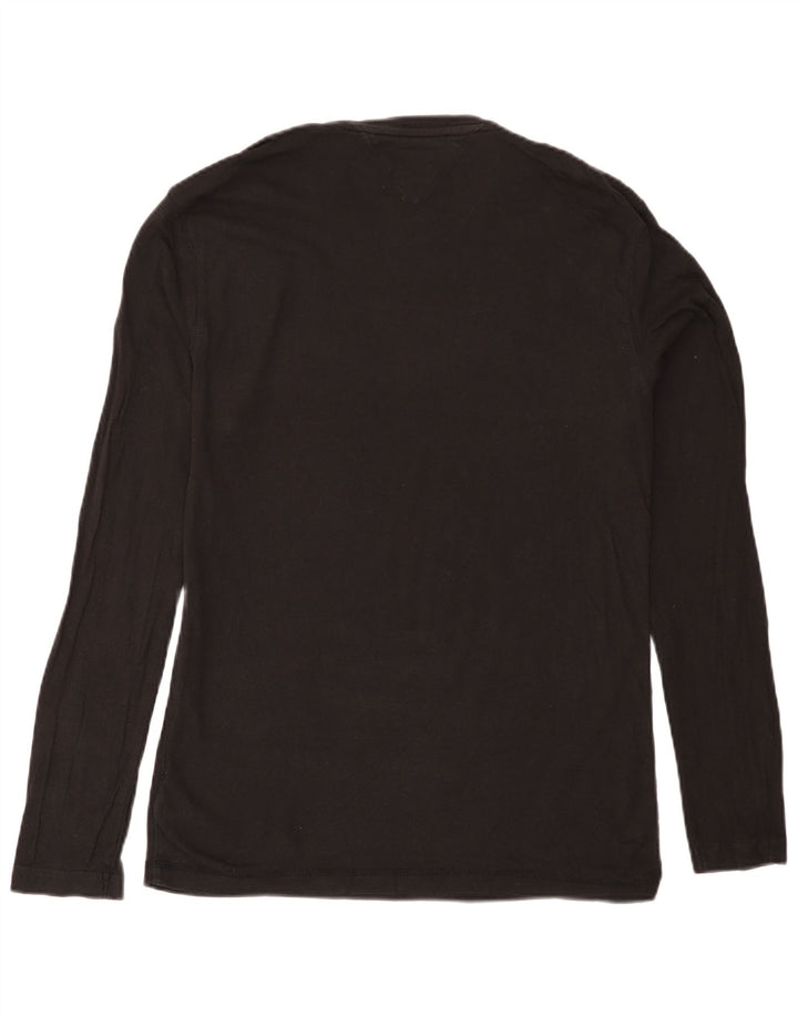 TOMMY HILFIGER Top pentru bărbați cu mânecă lungă 2XL bumbac negru