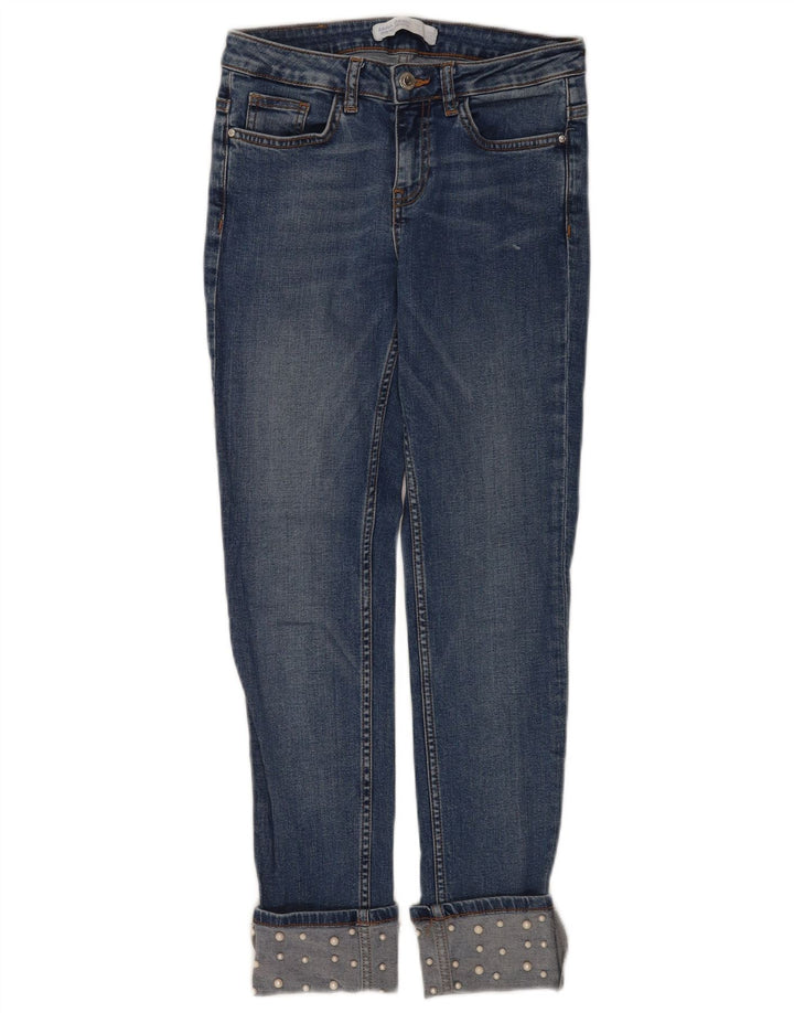 Blugi slim pentru femei Zara EU 34 2XS W24 L26 Albastru