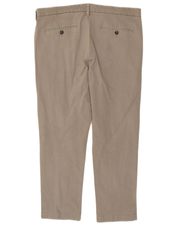 Pantaloni chino pentru bărbați Marks & Spencer Slim Fit L36 L26 bumbac bej