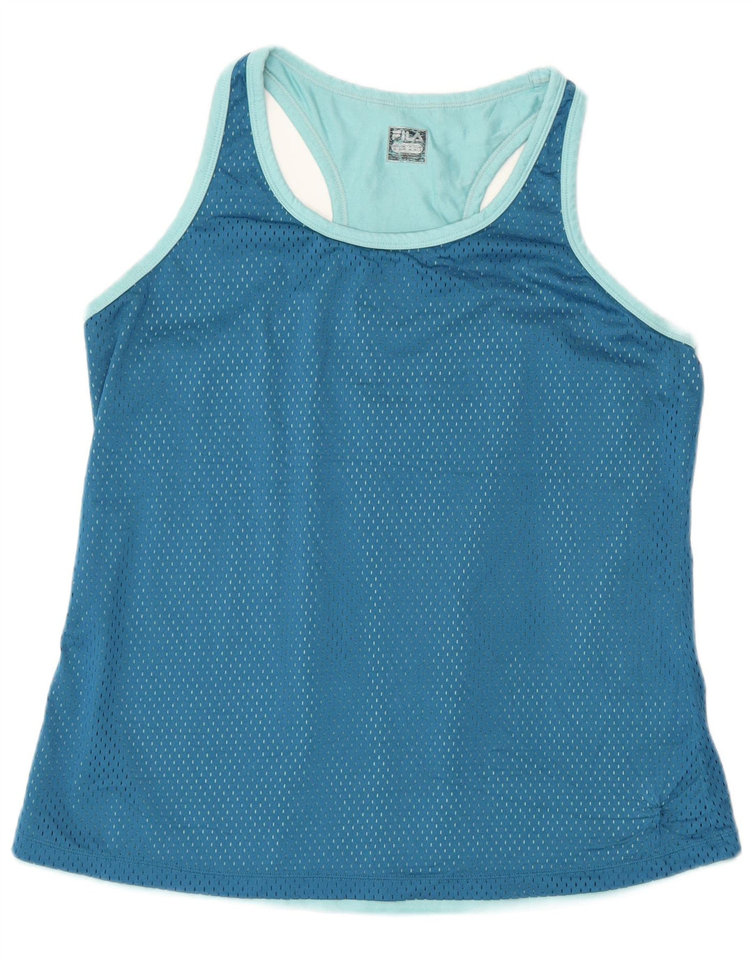 Top cu vestă grafică pentru femei Fila UK 16, mare, albastru, poliester color bloc