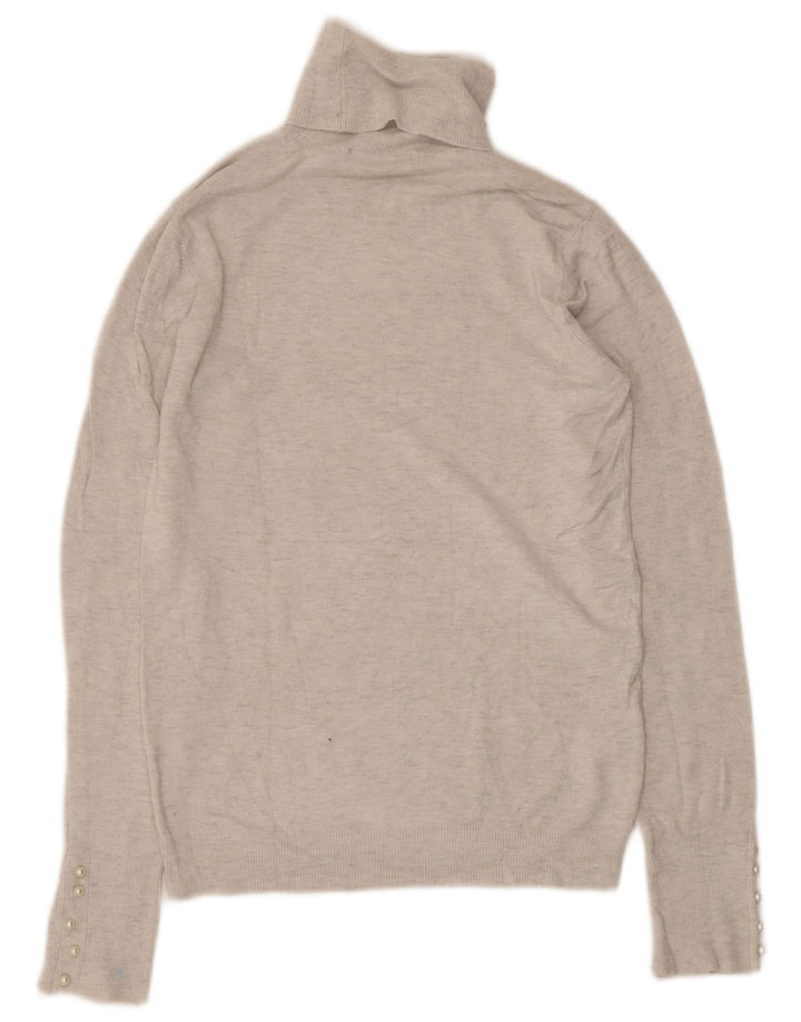 Pulover pentru femei cu gât rulat Zara UK 12 Gri mediu