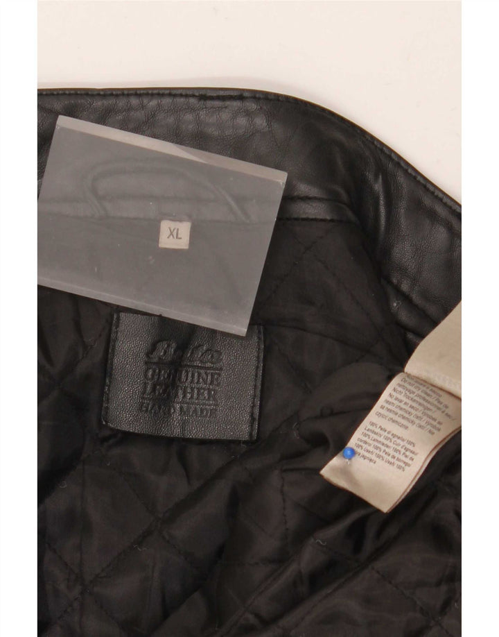Jachetă de piele pentru bărbați Bata UK 42 XL Negru
