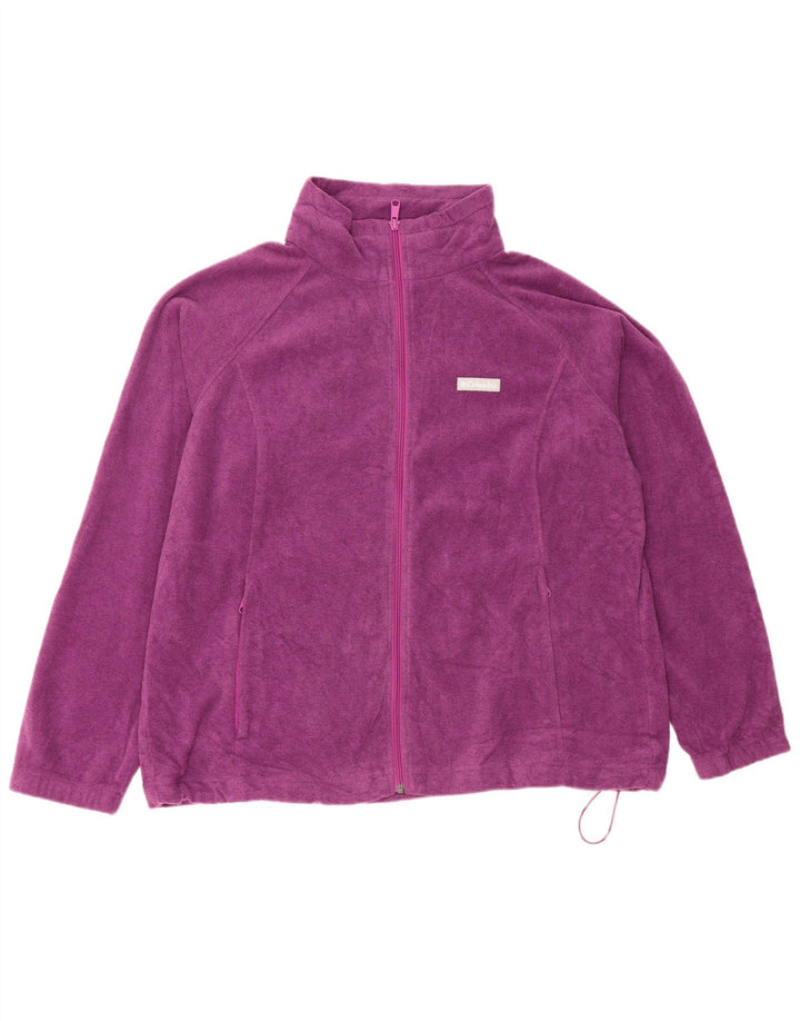 Jachetă polară COLUMBIA pentru femei UK 20 2XL Violet Poliester