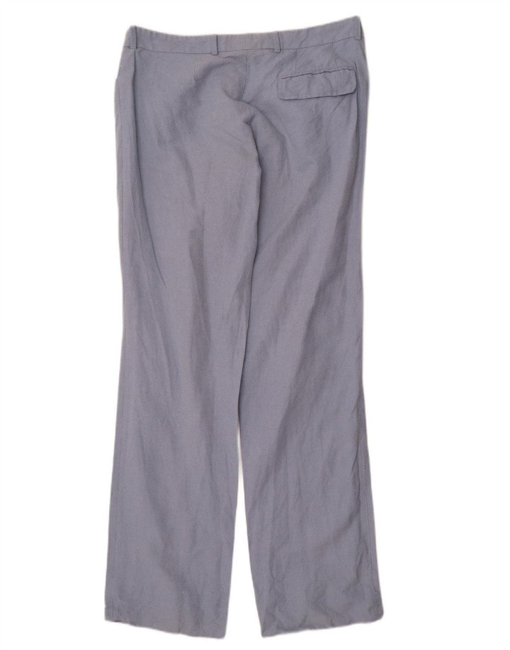 DOLCE & GABBANA Mens Straight Casual Trousers IT 52 XL W38 L34 Blue Cotton