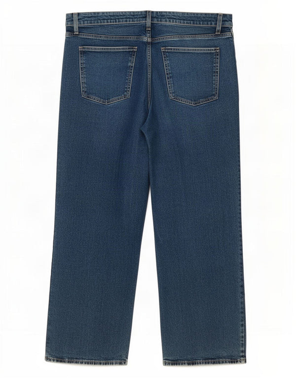 Zara Womens High Waist Loose Jeans EU 44 XL W34 L26 Blue