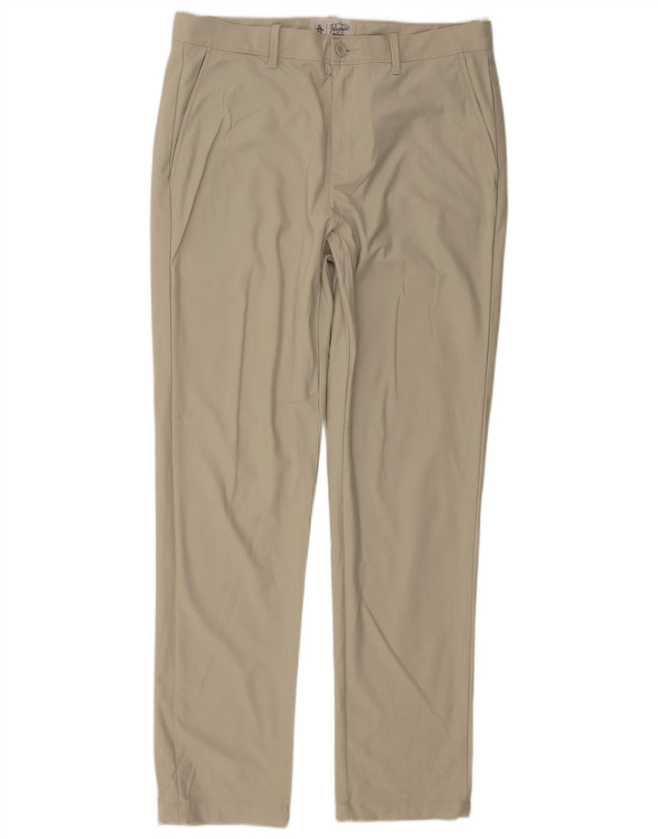 Pantaloni chino subțiri pentru bărbați Penguin L34 L32 Poliester verde