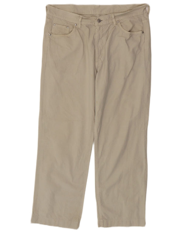 Pantaloni casual drepti pentru bărbați Carrera W38 L26 bumbac verde