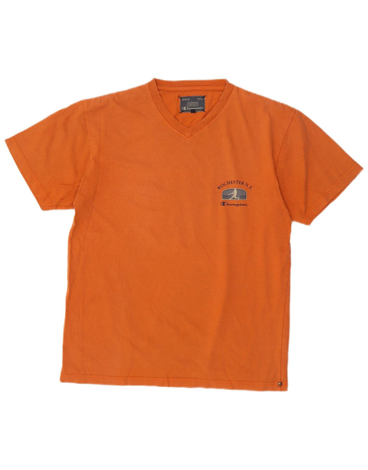 Tricou pentru bărbați Champion Top mare din bumbac portocaliu