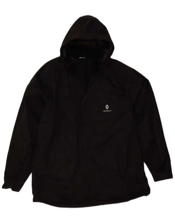 Jachetă de vânt cu glugă pentru bărbați Russell Athletic 510 UK 44 2XL Negru Sport