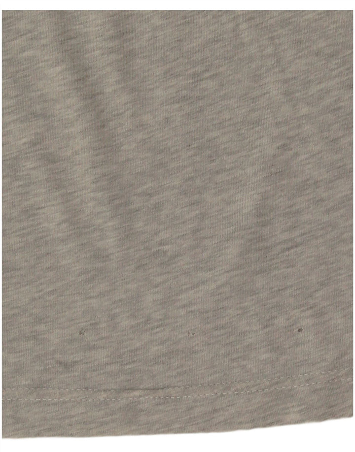 Tricou Lacoste pentru bărbați, cu croiala normală, top mărime 4, bumbac gri mediu