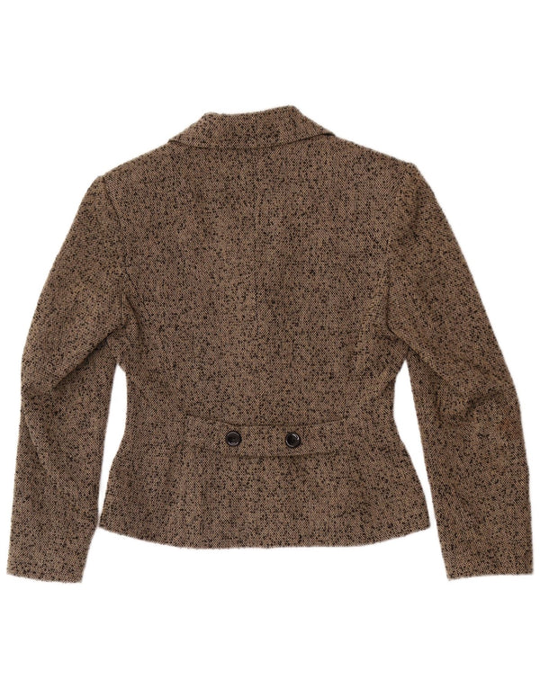 Jachetă Blazer pentru femei Max Dine cu 4 nasturi IT 42 Maro Mediu Acrilic Motat