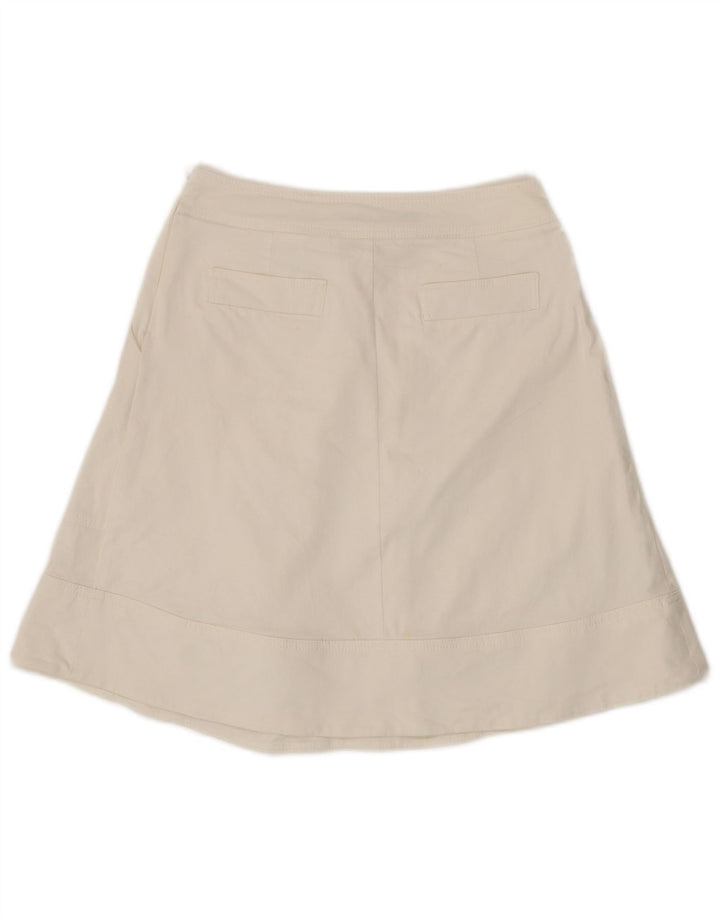 Fustă A-Line Femei Zara Medium W28 Bumbac Alb