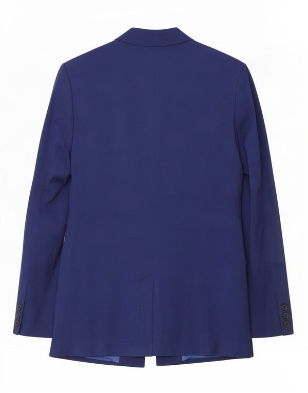Jachetă Blazer pentru femei Reiss cu 1 nasture UK 8 Mic albastru viscoză