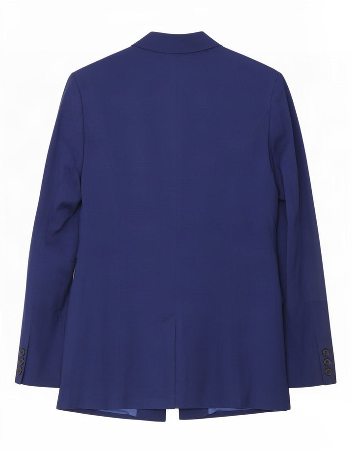 Jachetă Blazer pentru femei Reiss cu 1 nasture UK 8 Mic albastru viscoză