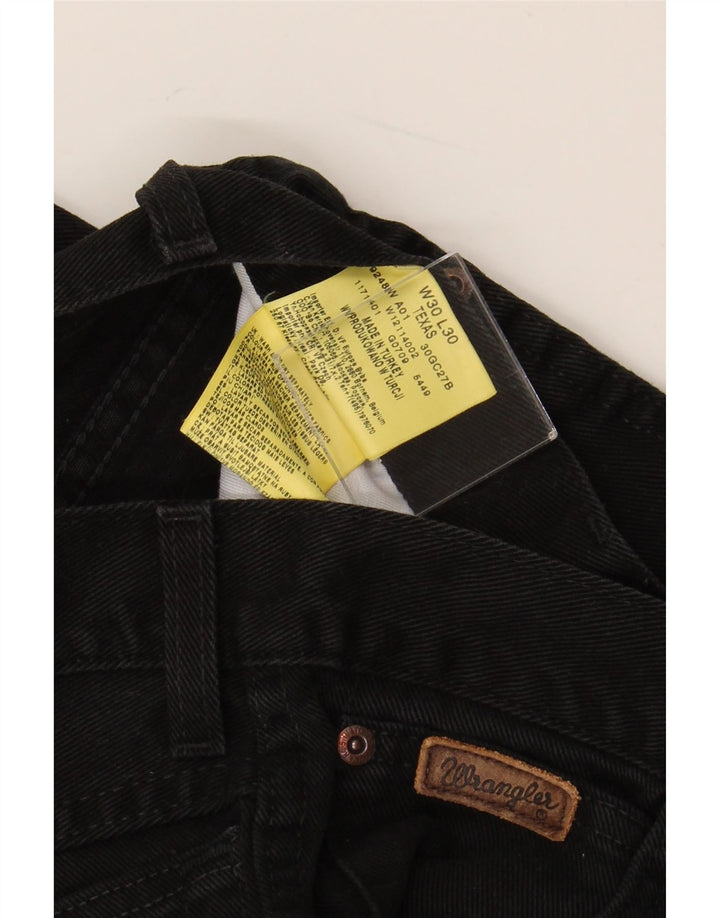 WRANGLER Blugi drepte pentru bărbați Texas W30 L26 bumbac negru