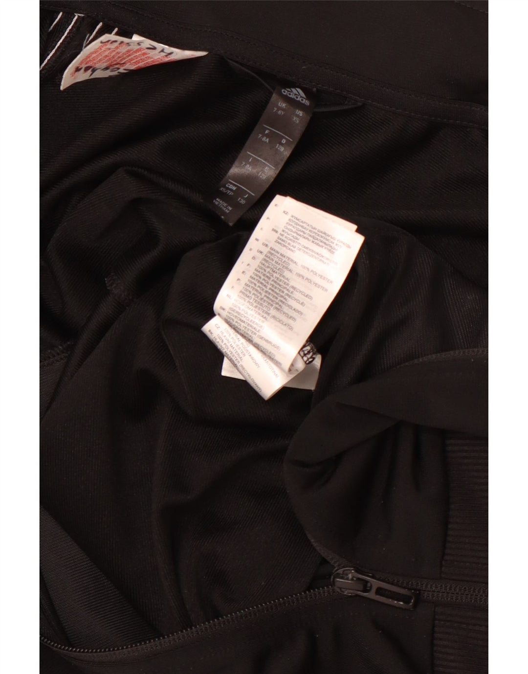 Jachetă de trening Aeroready ADIDAS pentru băieți, 7-8 ani, poliester negru