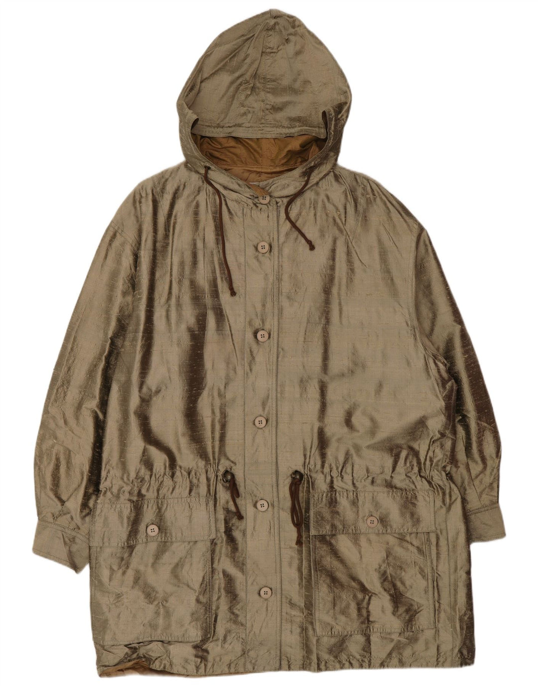 OLIVER BY VALENTINO Palton supradimensionat cu glugă pentru femei IT 44 Bej mediu