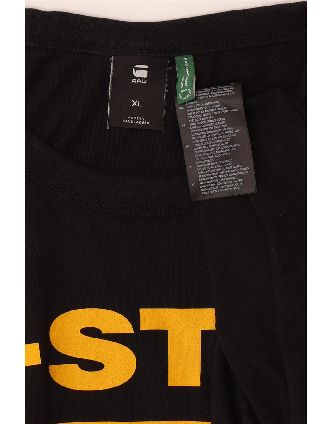 Tricou grafic pentru bărbați G-STAR Top XL bumbac negru