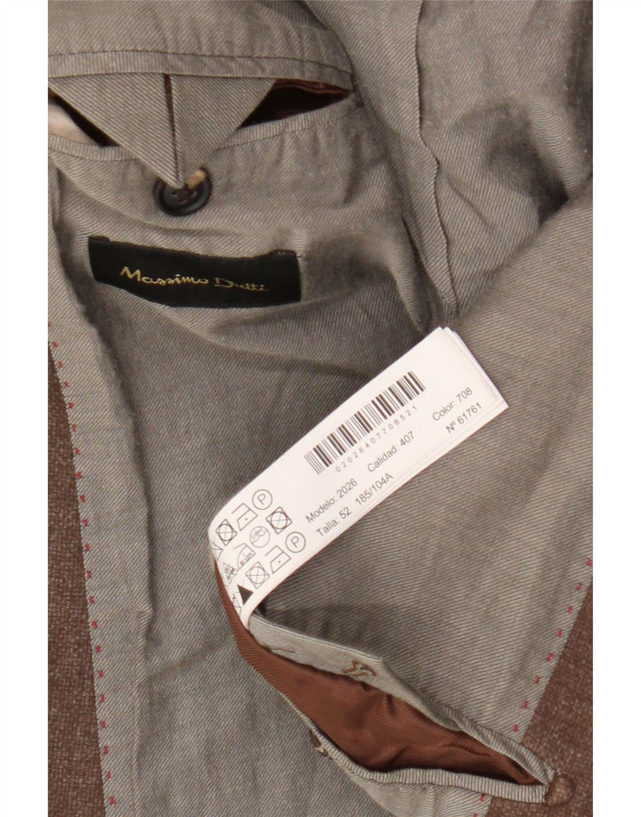 Massimo Dutti Jachetă pentru bărbați cu 2 nasturi UE 52 Lână maro mare