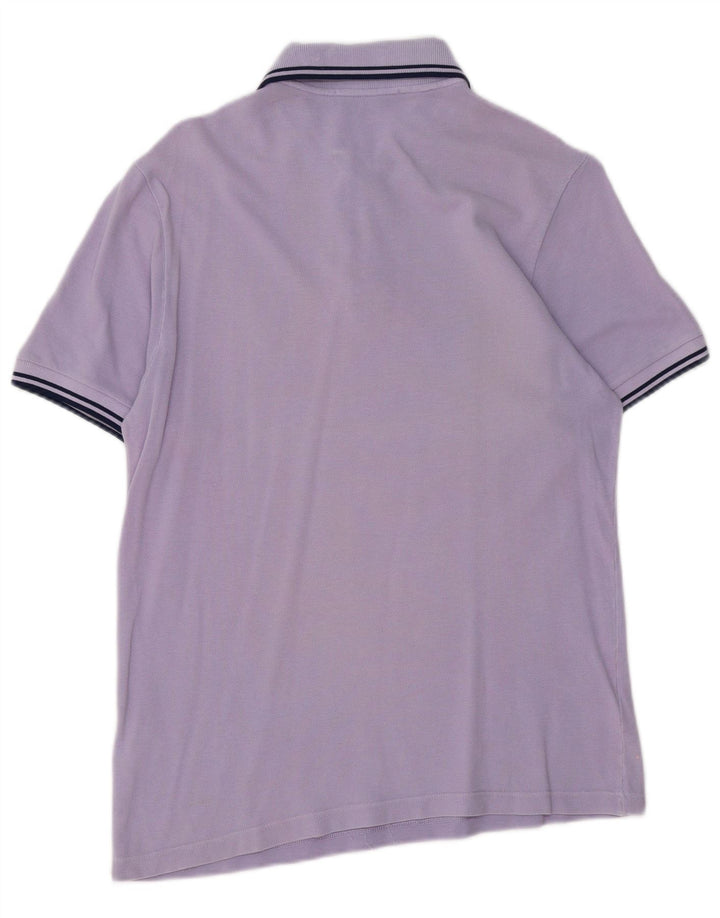 Cămașă polo FRED PERRY pentru bărbați, bumbac violet mic