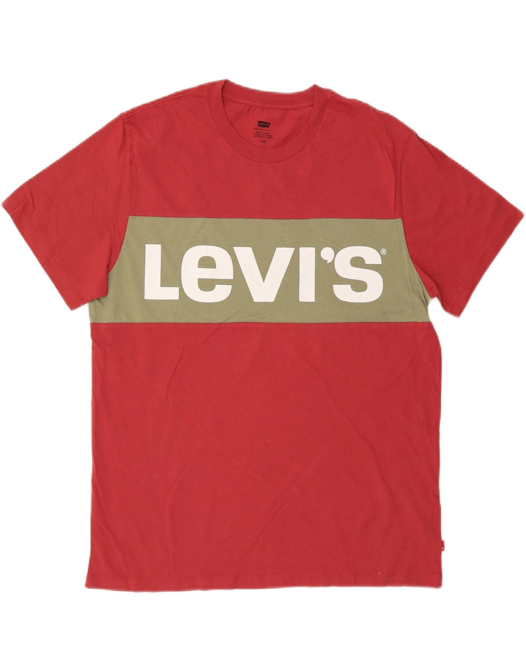Tricou grafic pentru bărbați LEVI'S Top mare roșu Colorblock