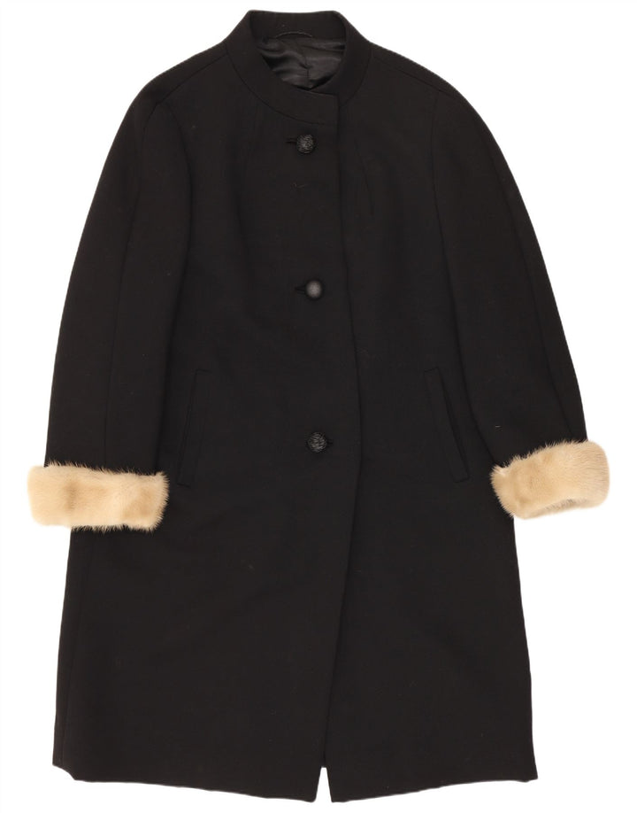 Palton Louisoder pentru femei UK 12 Medium Black Lână nouă