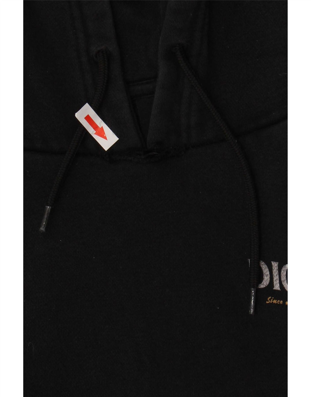 Pulover Dickies pentru bărbați cu glugă grafică, bumbac mediu negru