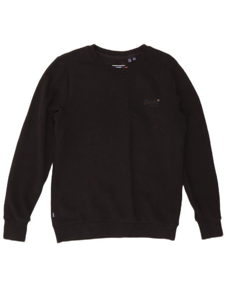Pulover Superdry pentru damă, UK 14, mare, negru, bumbac