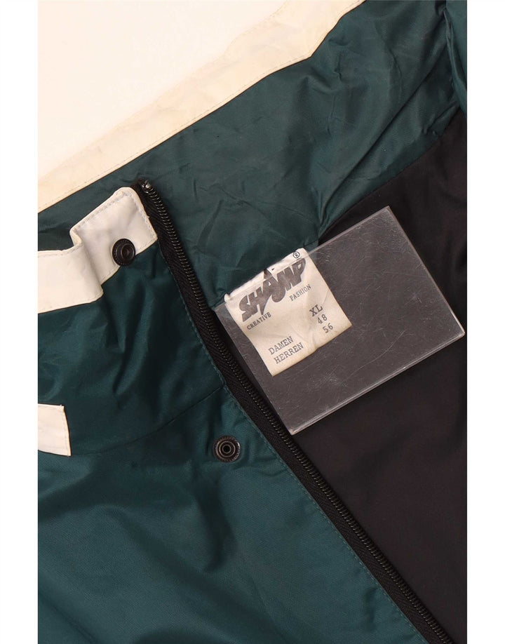 Jachetă de ploaie cu glugă pentru bărbați Shamp EU 56 XL Verde Poliamidă color bloc