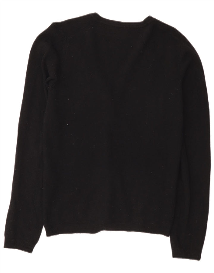 Pulover cardigan pentru femei Benetton UK 10 Lână neagră mică