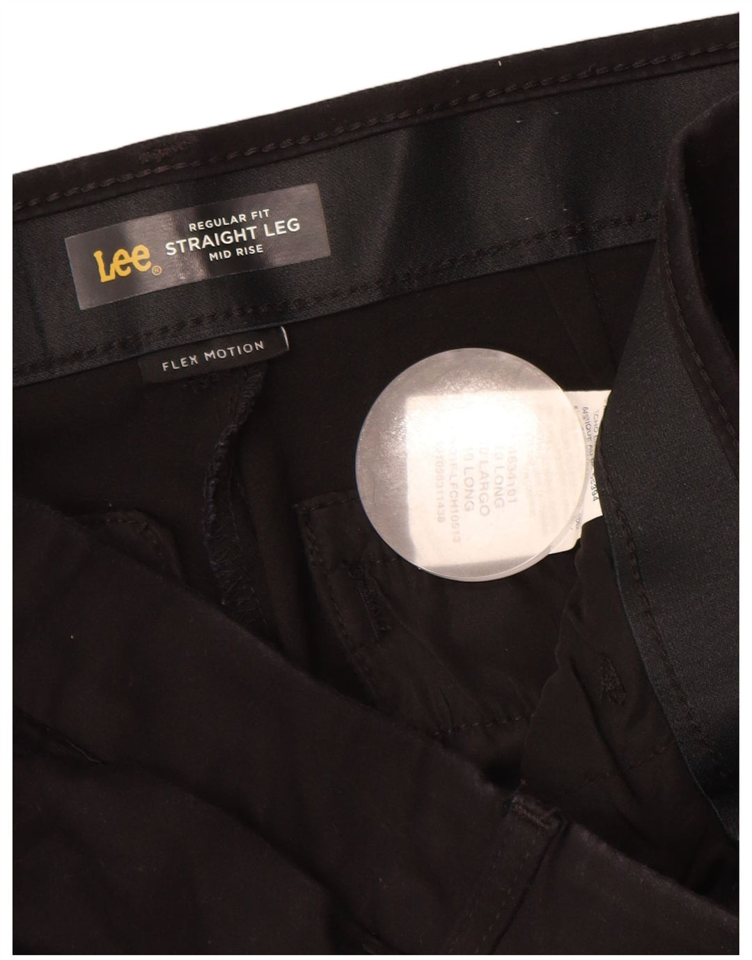 Pantaloni casual drepti LEE pentru femei, cu croială obișnuită, 10 mari W33 L32 negri