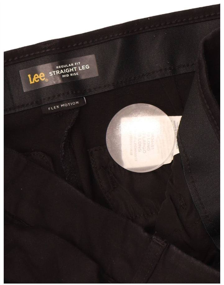 Pantaloni casual drepti LEE pentru femei, cu croială obișnuită, 10 mari W33 L32 negri