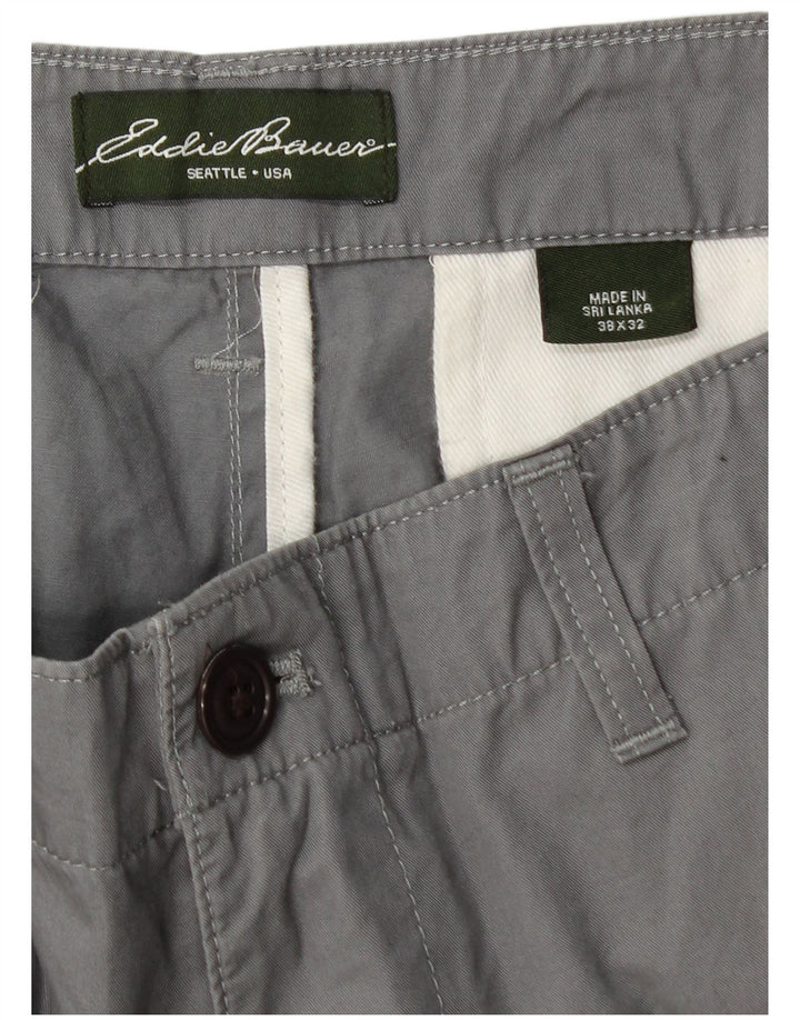EDDIE BAUER Pantaloni chino drepți pentru bărbați L38 L32 bumbac gri