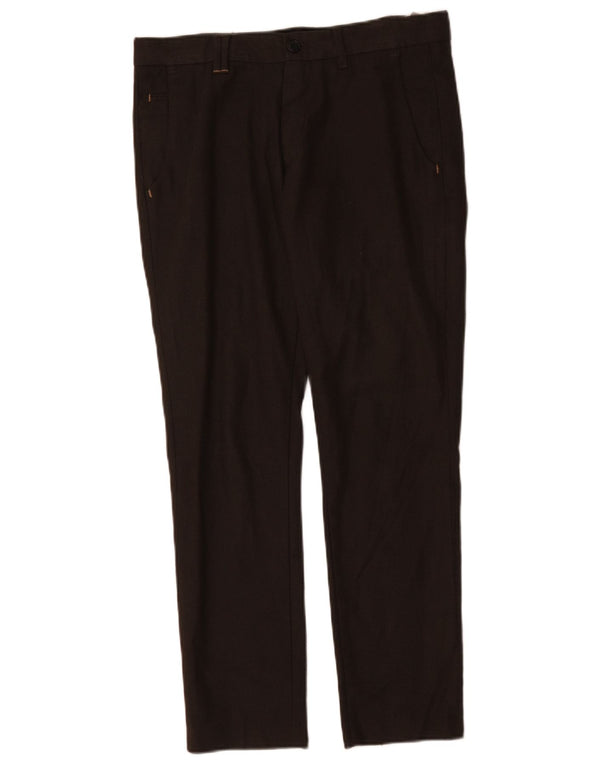 Pantaloni chino slim pentru bărbați Zara EU 38 Mici L30 L29 Bumbac negru