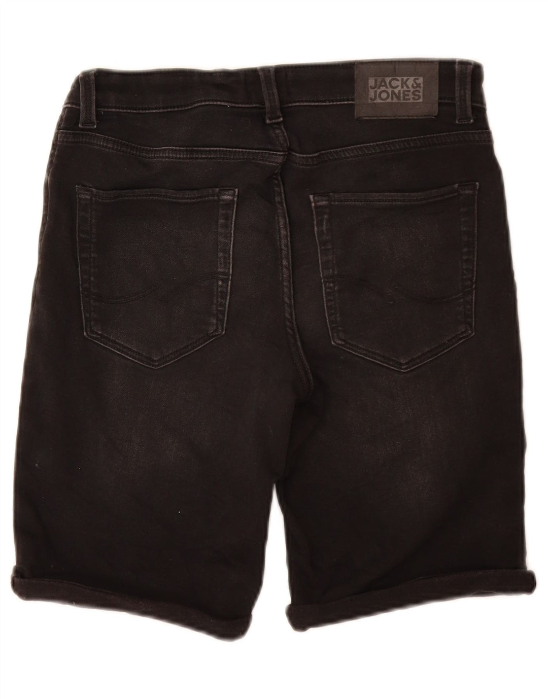 JACK & JONES Pantaloni scurți din denim obișnuiți pentru băieți 13-14 ani W26 bumbac negru