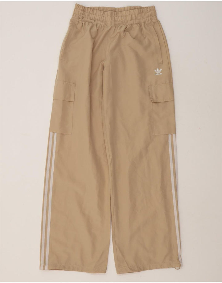 Pantaloni de trening Adidas pentru femei Cargo UK 8/10 Small Beige Poliester