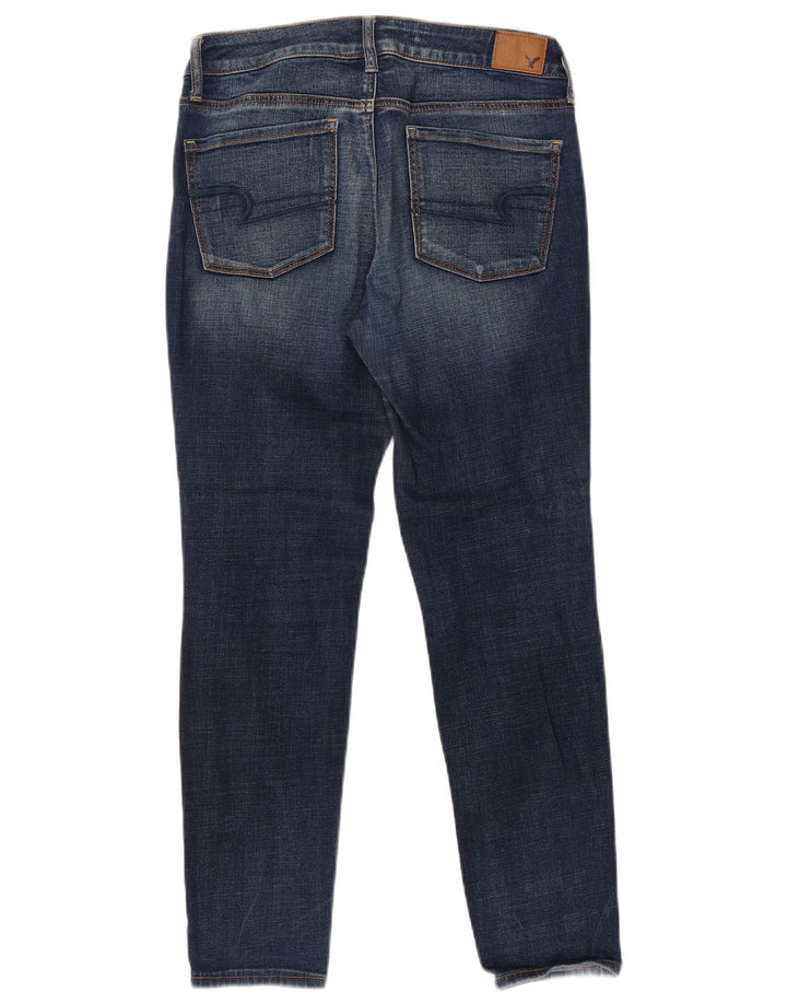 AMERICAN EAGLE Blugi skinny pentru femei UK 12 Medium W28 L27 Bleumarin Bumbac